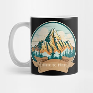 Time To Hike Love To Hike Mountain Adventure Mug